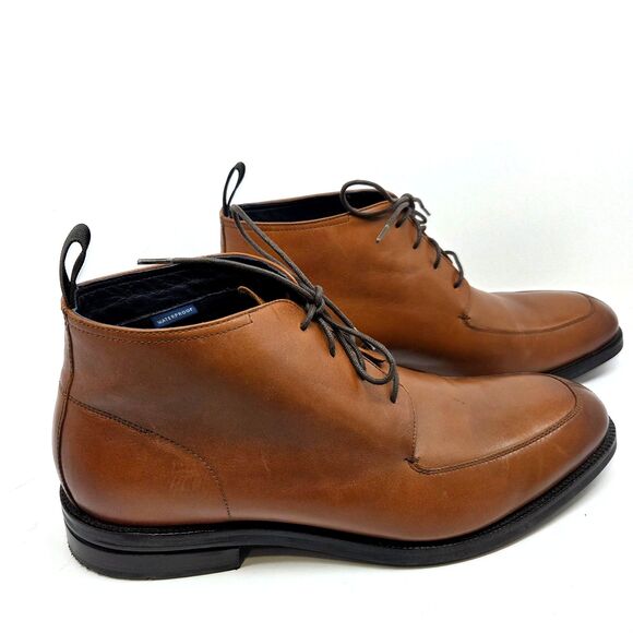 Cole Haan C28530 Grand.o\'s Mens Brown Leather Split Moc Toe Chukka Boots US 12 M main image 15